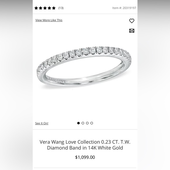 Vera Wang Love Engagement Ring and Bands - Picture 14 of 17